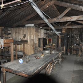2013-14 Wardroom table inside Scott's 'Terra Nova' hut, Cape Evans (001)
