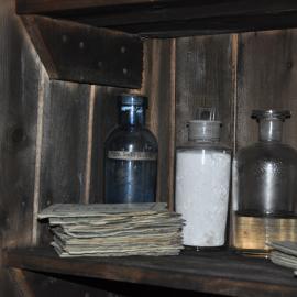 2013-14 Medical supplies inside Scott's 'Terra Nova' hut, Cape Evans (010)