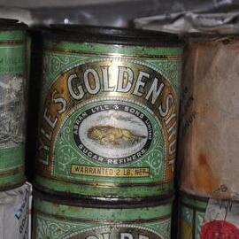 2013-14 Tins of Lyle's golden syrup inside Scott's 'Terra Nova' hut, Cape Evans