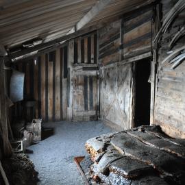 2013-14 Blubber stack inside Scott's 'Terra Nova' hut, Cape Evans