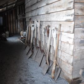 2013-14 Shovels in the Annex inside Scott's 'Terra Nova' hut, Cape Evans (001)
