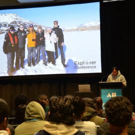 2024 Porohu Hagai Noa speaking at the Explorer Conference