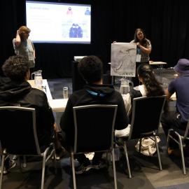 2024 Kaitlyn Martin and Gemma Wyllie presenting a workshop