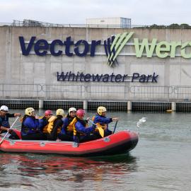 2024 Students take part in white water rafting during the Explorer Conference