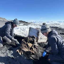 2025-26 Conservators at work, Cape Evans
