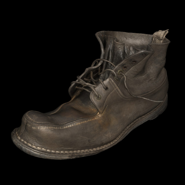 AHT11564.1 Leather Boot - 3D object